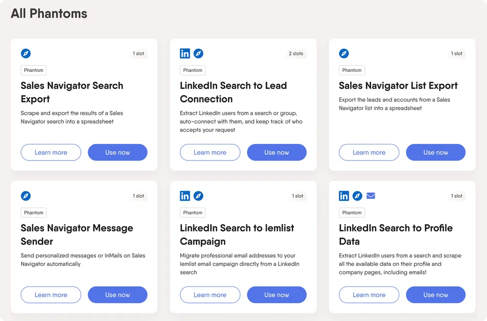 Đánh giá Phantombuster: Tính năng nổi bật không thể bỏ qua